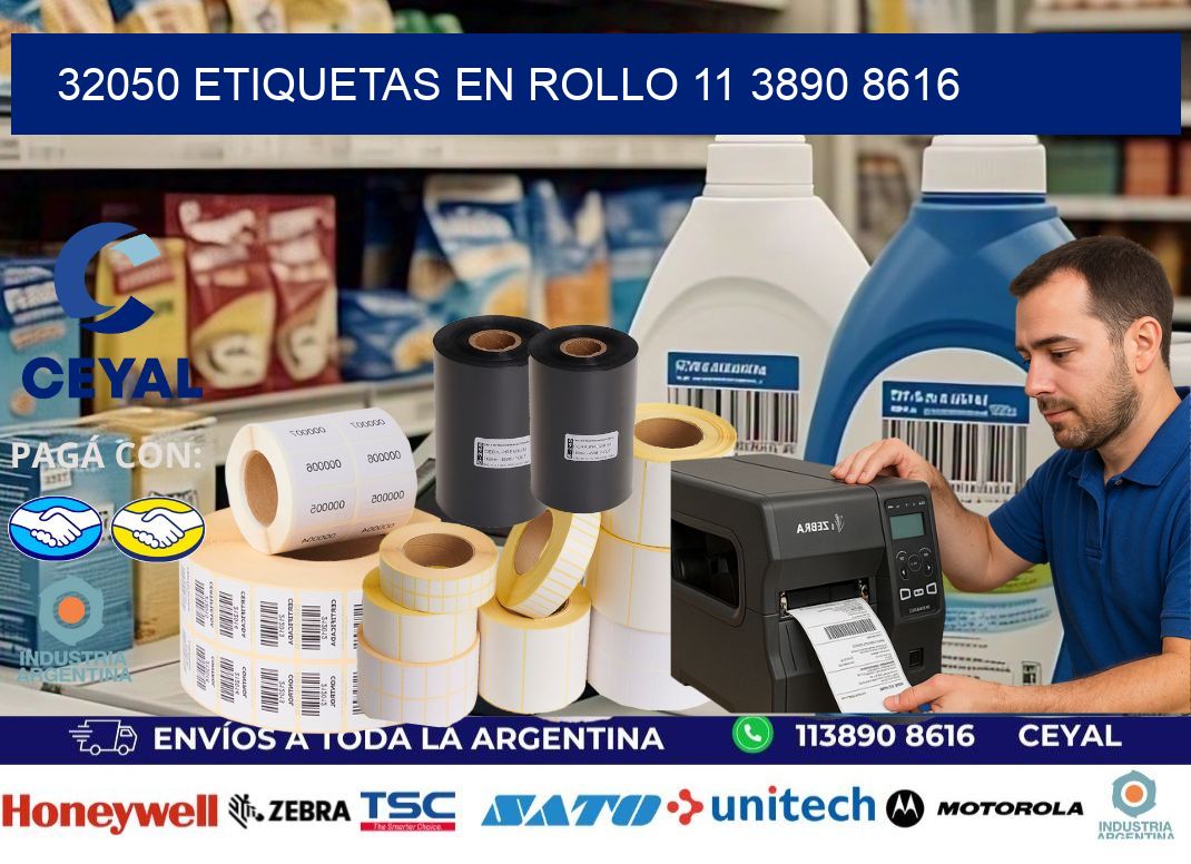 32050 ETIQUETAS EN ROLLO 11 3890 8616