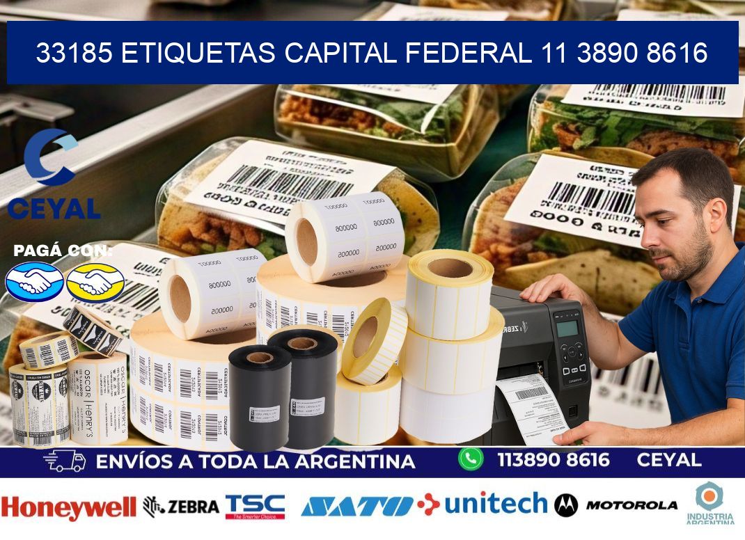 33185 ETIQUETAS CAPITAL FEDERAL 11 3890 8616