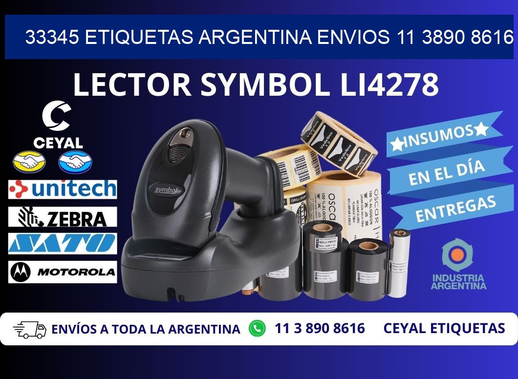 33345 ETIQUETAS ARGENTINA ENVIOS 11 3890 8616