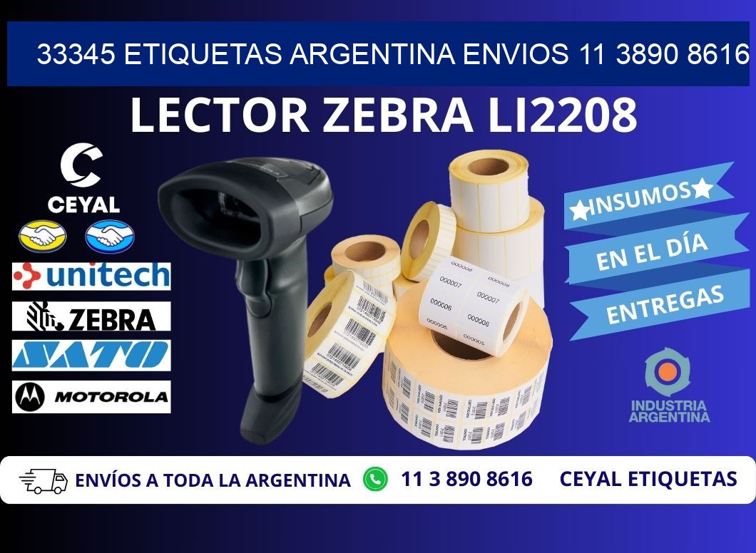 33345 ETIQUETAS ARGENTINA ENVIOS 11 3890 8616