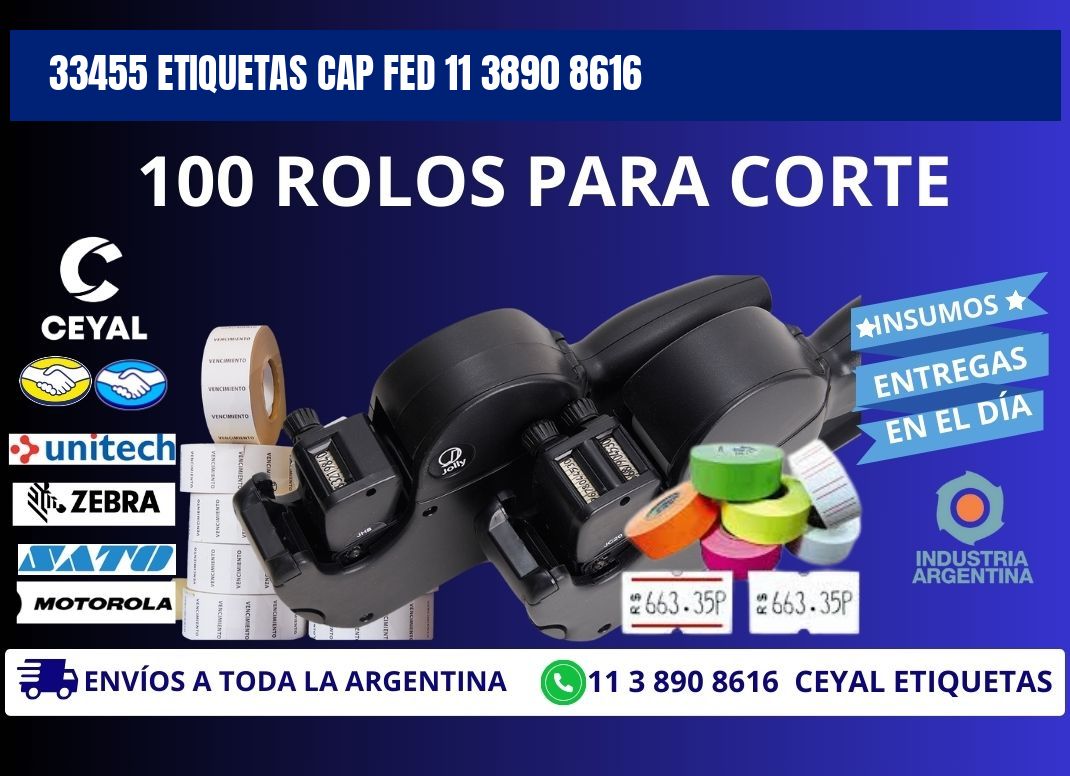 33455 ETIQUETAS CAP FED 11 3890 8616