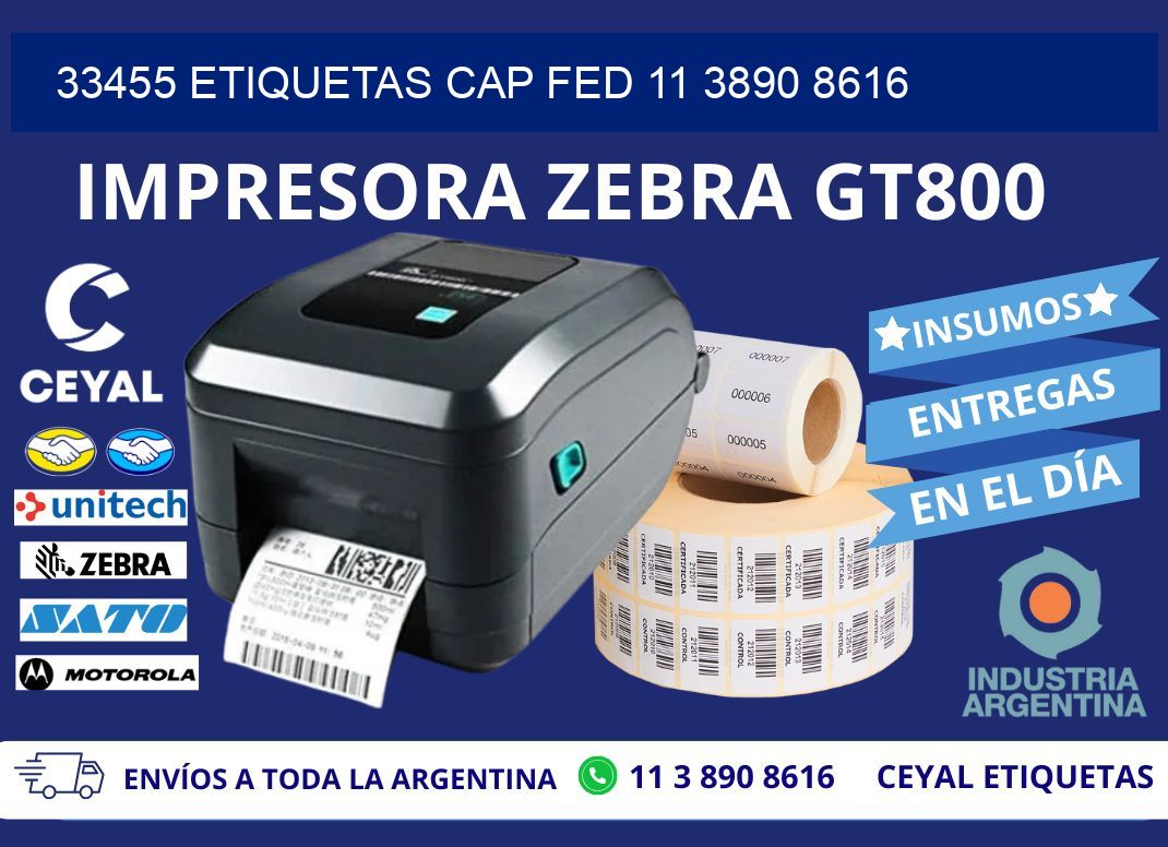 33455 ETIQUETAS CAP FED 11 3890 8616