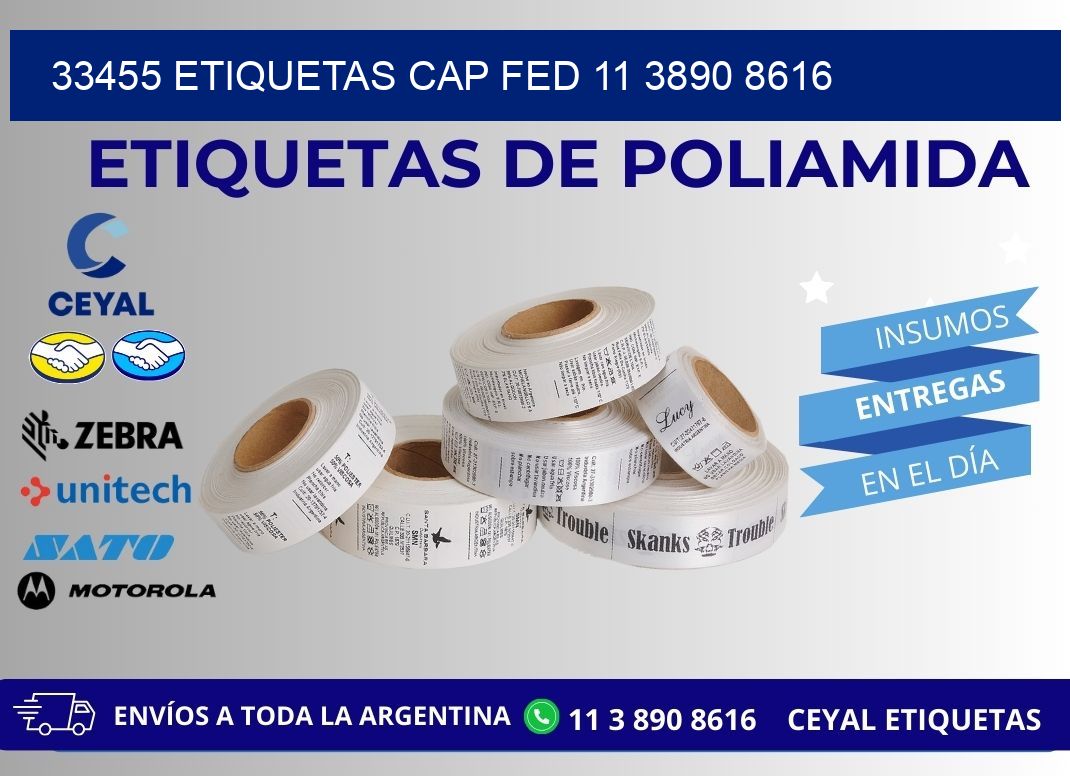 33455 ETIQUETAS CAP FED 11 3890 8616