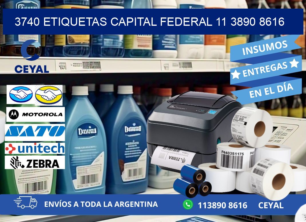 3740 ETIQUETAS CAPITAL FEDERAL 11 3890 8616