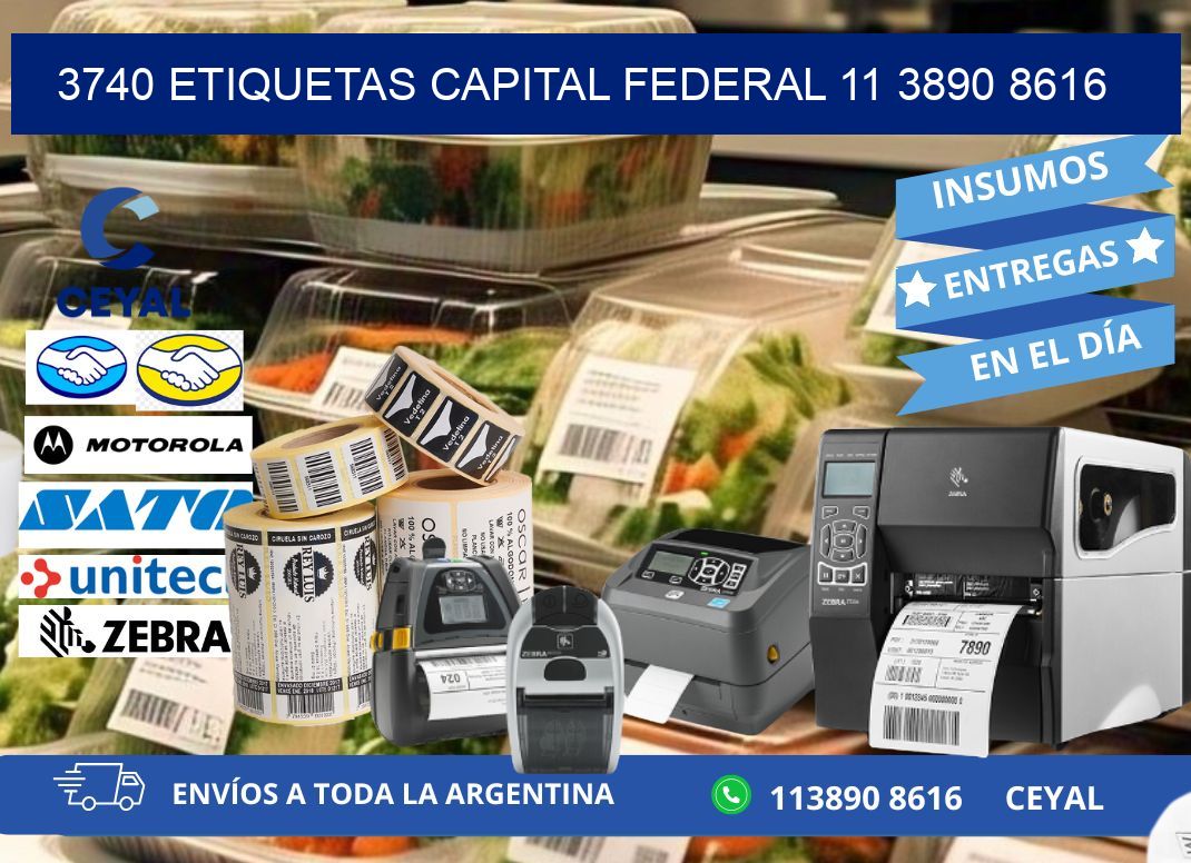 3740 ETIQUETAS CAPITAL FEDERAL 11 3890 8616