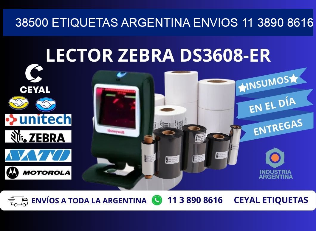 38500 ETIQUETAS ARGENTINA ENVIOS 11 3890 8616