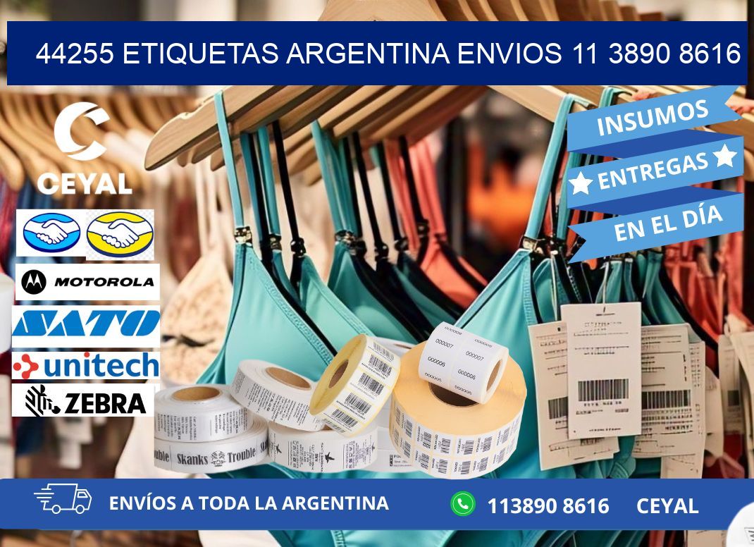 44255 ETIQUETAS ARGENTINA ENVIOS 11 3890 8616