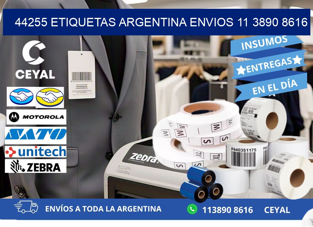 44255 ETIQUETAS ARGENTINA ENVIOS 11 3890 8616