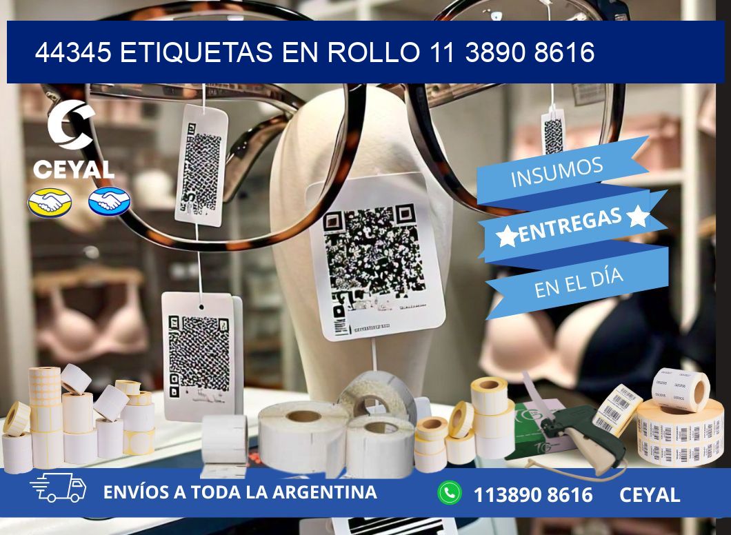 44345 ETIQUETAS EN ROLLO 11 3890 8616