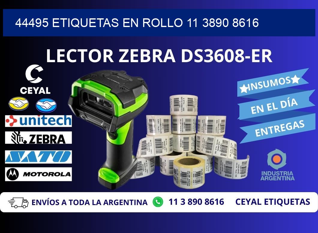 44495 ETIQUETAS EN ROLLO 11 3890 8616