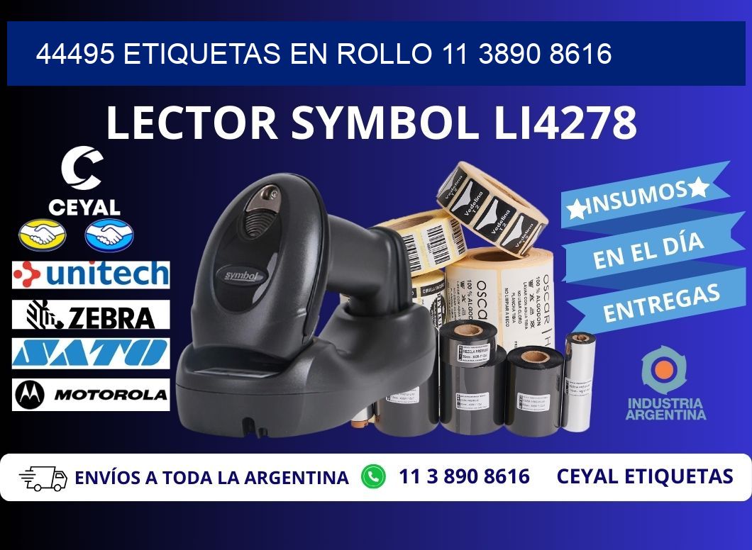 44495 ETIQUETAS EN ROLLO 11 3890 8616