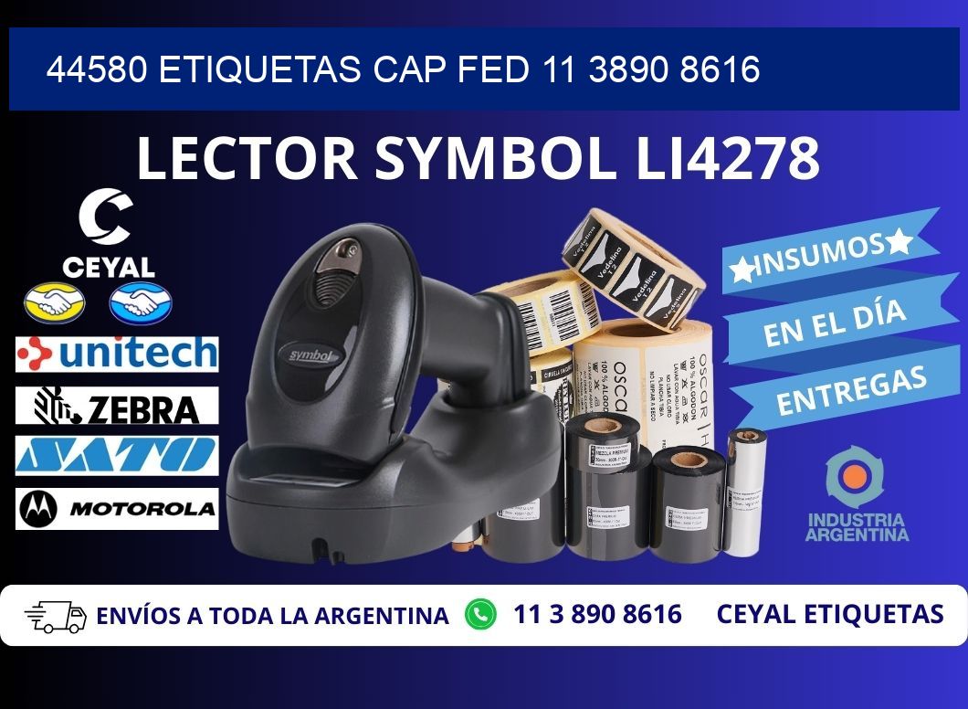44580 ETIQUETAS CAP FED 11 3890 8616