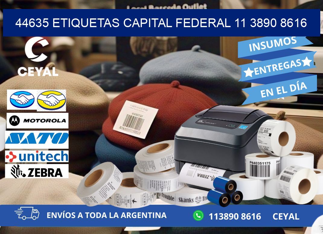 44635 ETIQUETAS CAPITAL FEDERAL 11 3890 8616