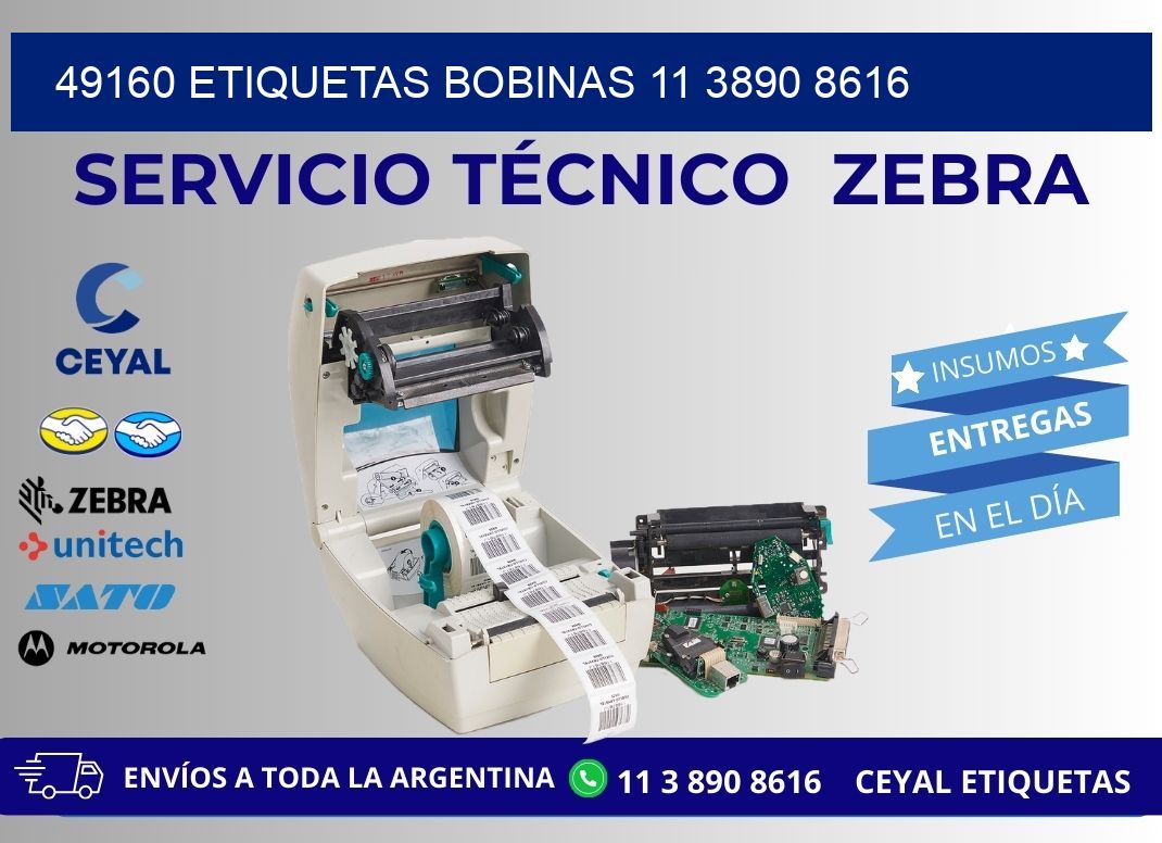 49160 ETIQUETAS BOBINAS 11 3890 8616