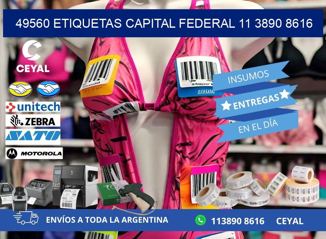 49560 ETIQUETAS CAPITAL FEDERAL 11 3890 8616