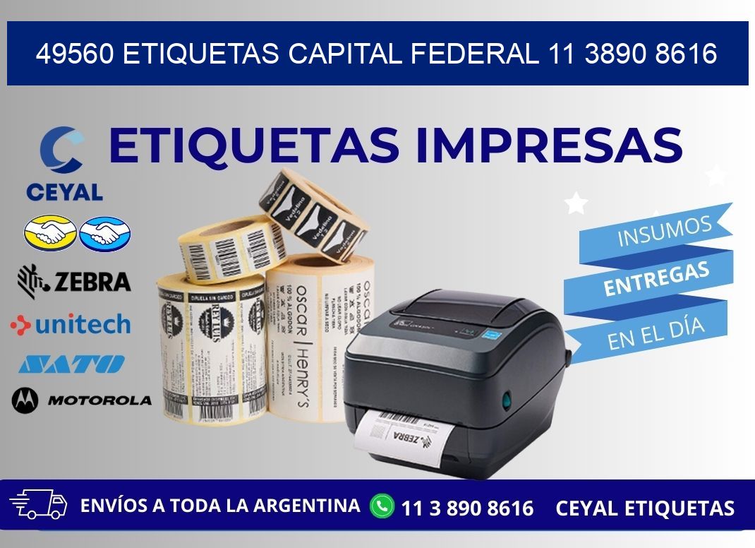 49560 ETIQUETAS CAPITAL FEDERAL 11 3890 8616