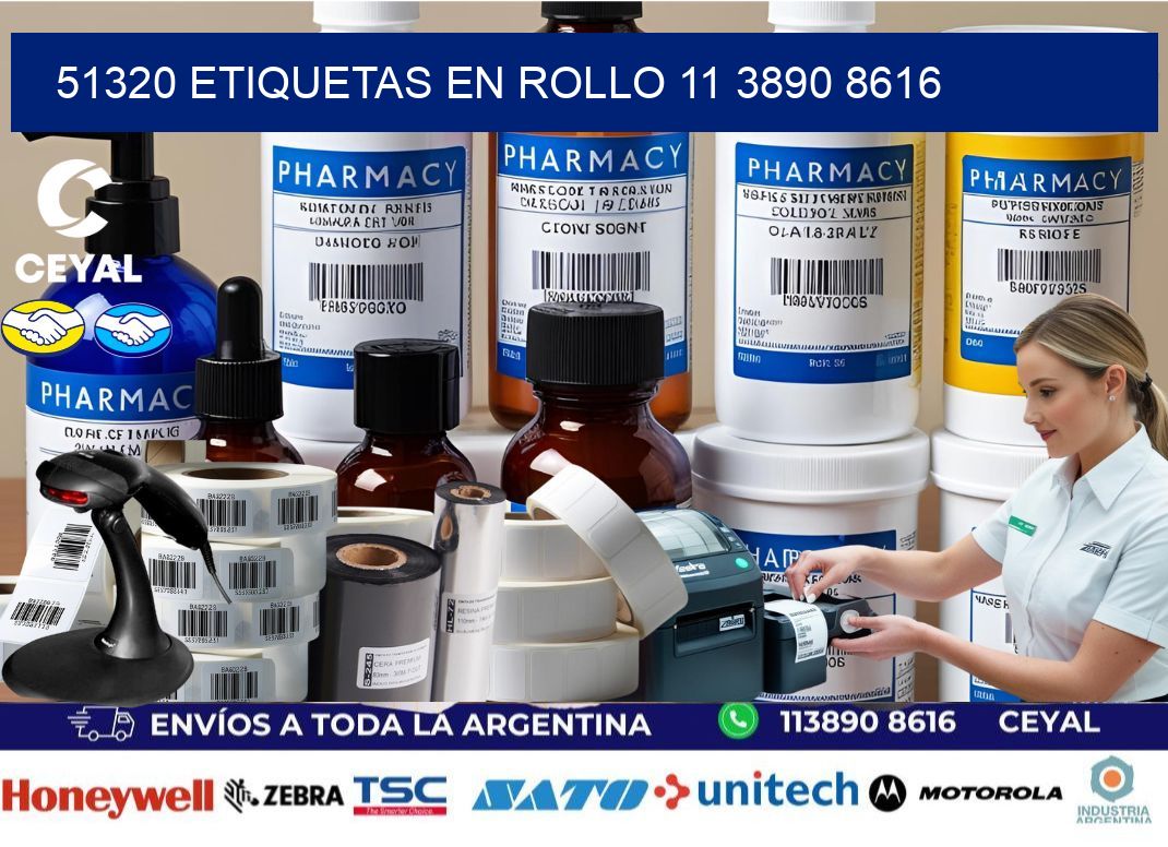 51320 ETIQUETAS EN ROLLO 11 3890 8616