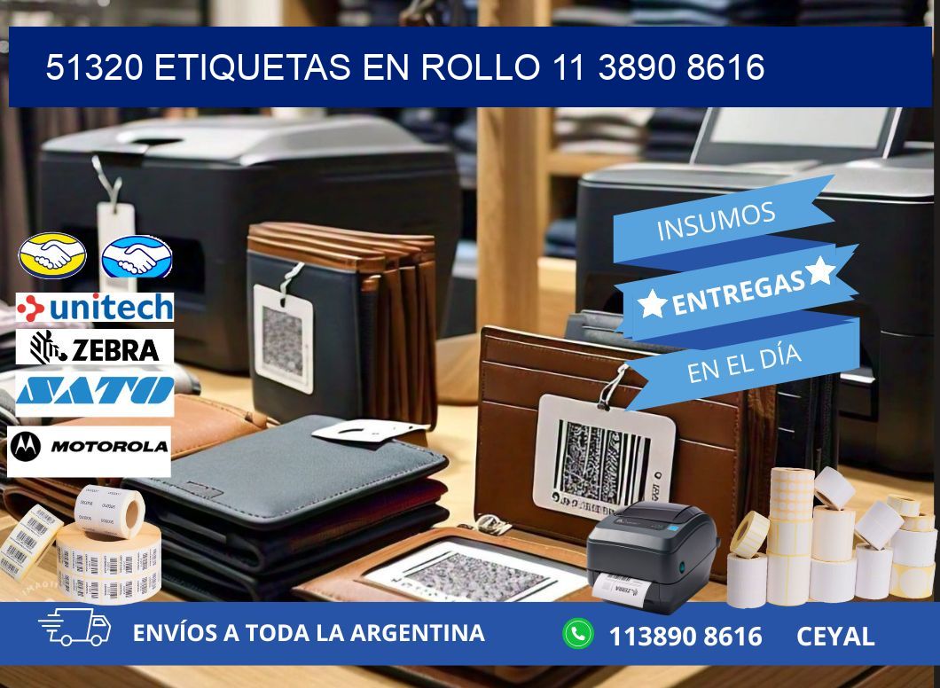 51320 ETIQUETAS EN ROLLO 11 3890 8616