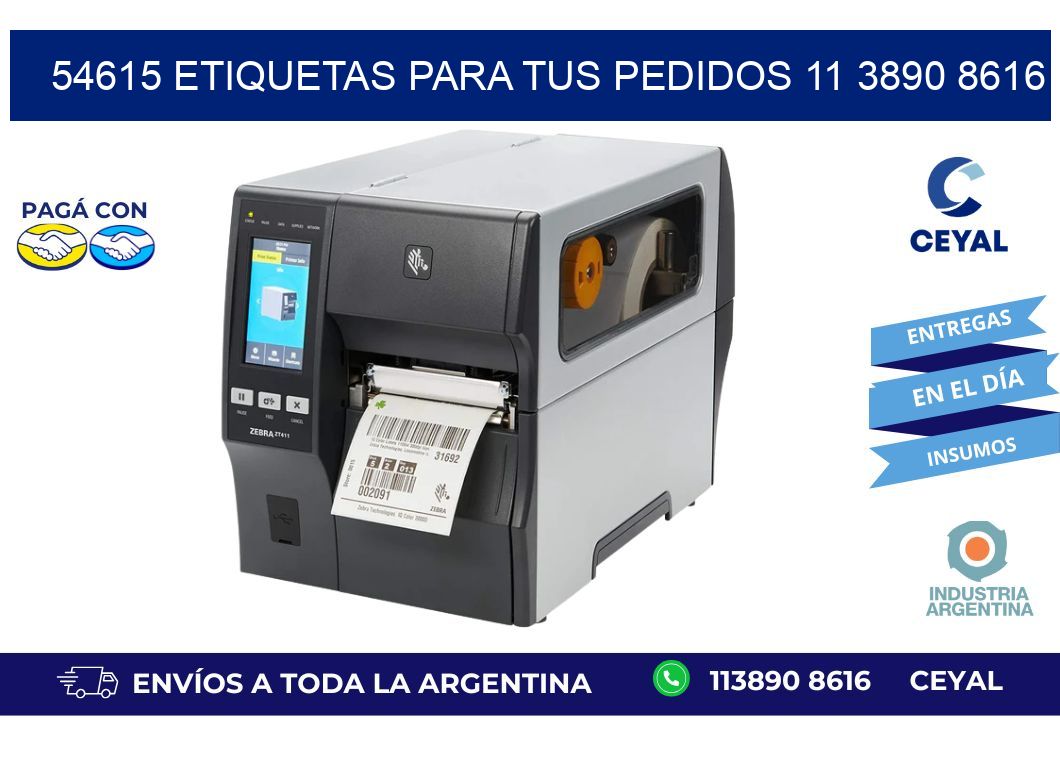 54615 ETIQUETAS PARA TUS PEDIDOS 11 3890 8616