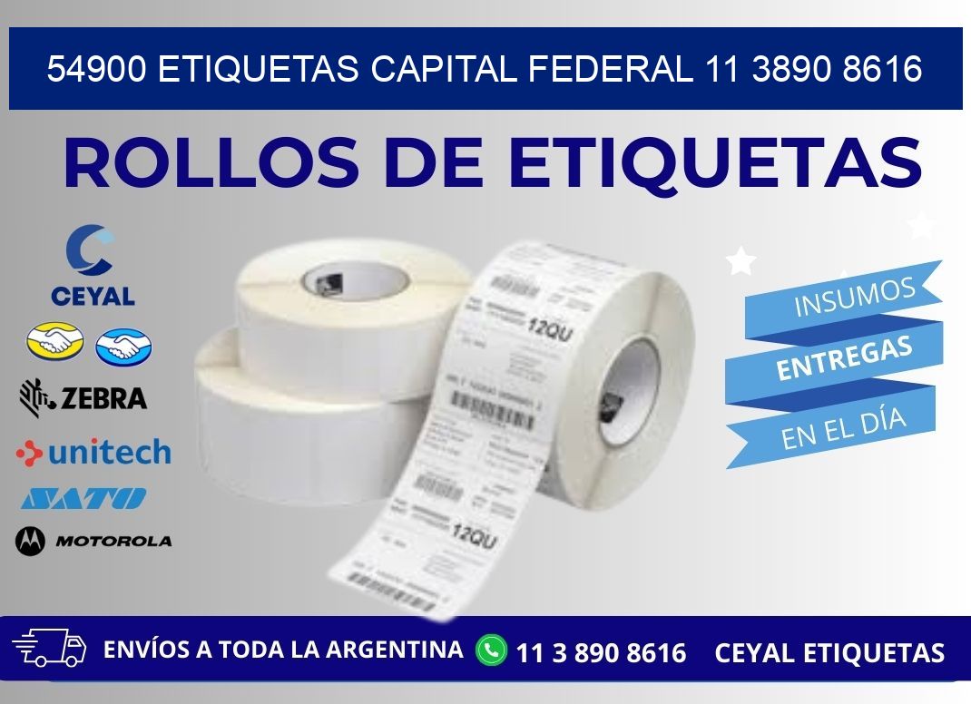 54900 ETIQUETAS CAPITAL FEDERAL 11 3890 8616