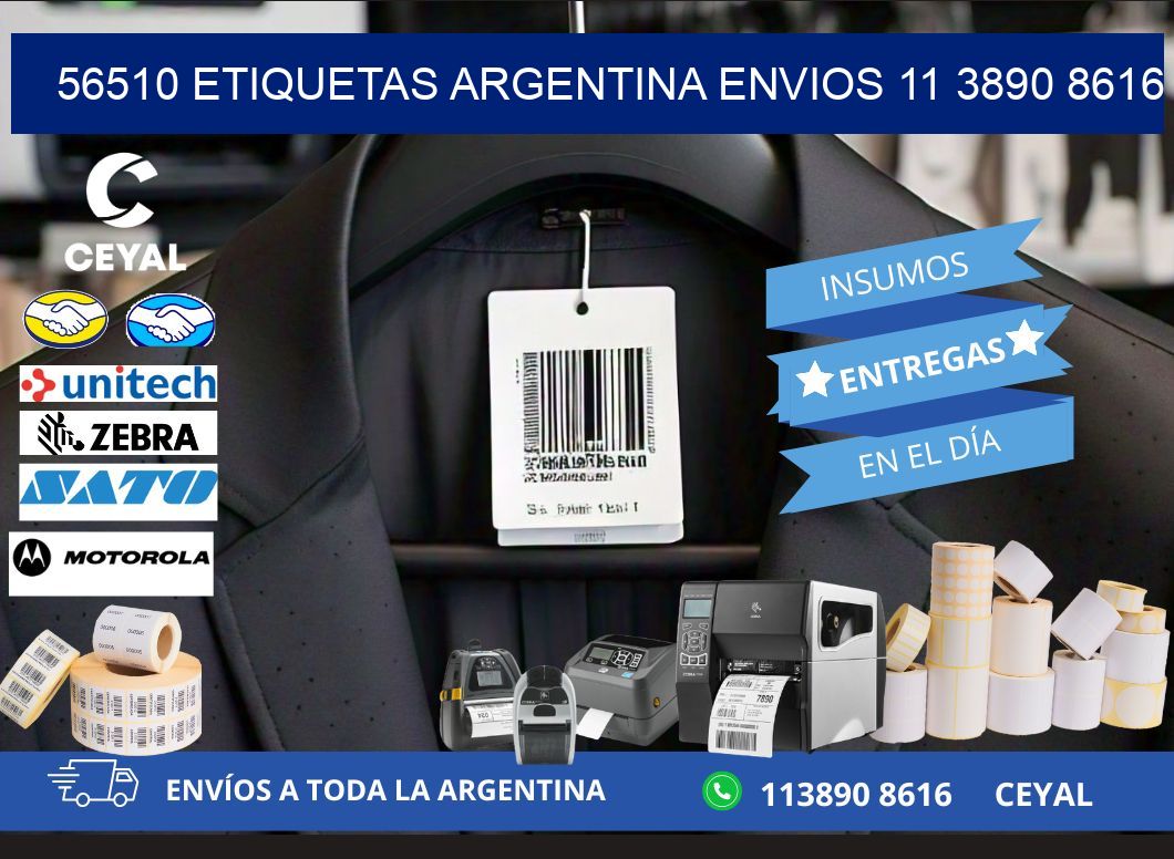 56510 ETIQUETAS ARGENTINA ENVIOS 11 3890 8616
