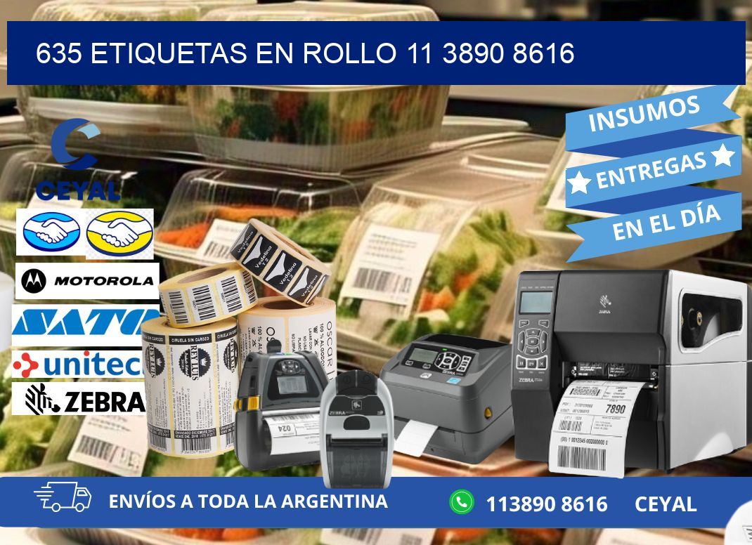 635 ETIQUETAS EN ROLLO 11 3890 8616