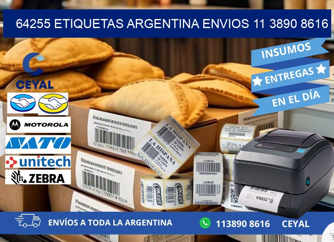 64255 ETIQUETAS ARGENTINA ENVIOS 11 3890 8616