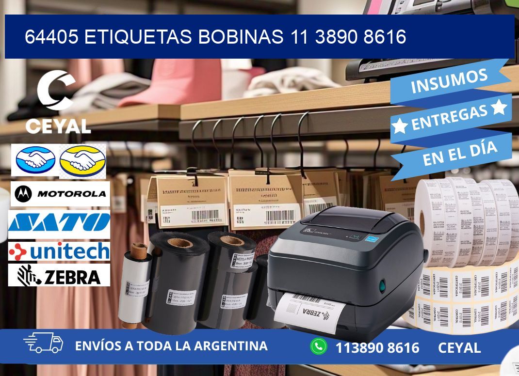 64405 ETIQUETAS BOBINAS 11 3890 8616