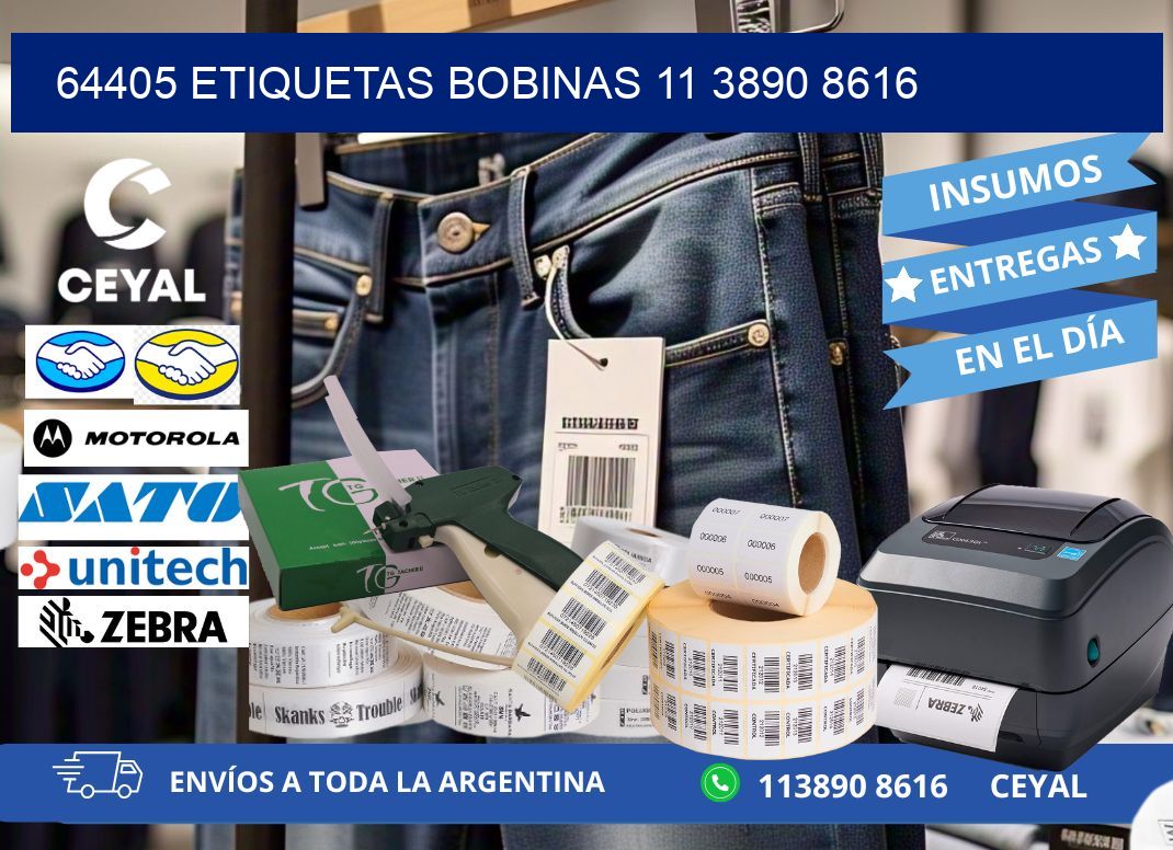 64405 ETIQUETAS BOBINAS 11 3890 8616