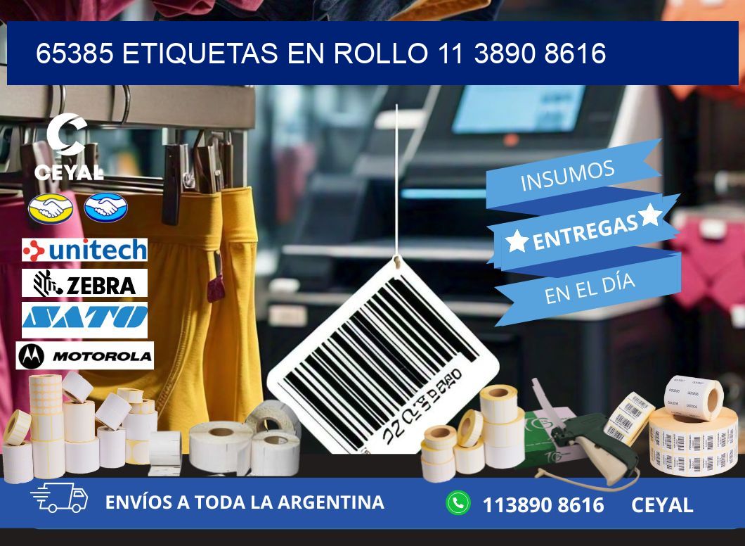 65385 ETIQUETAS EN ROLLO 11 3890 8616