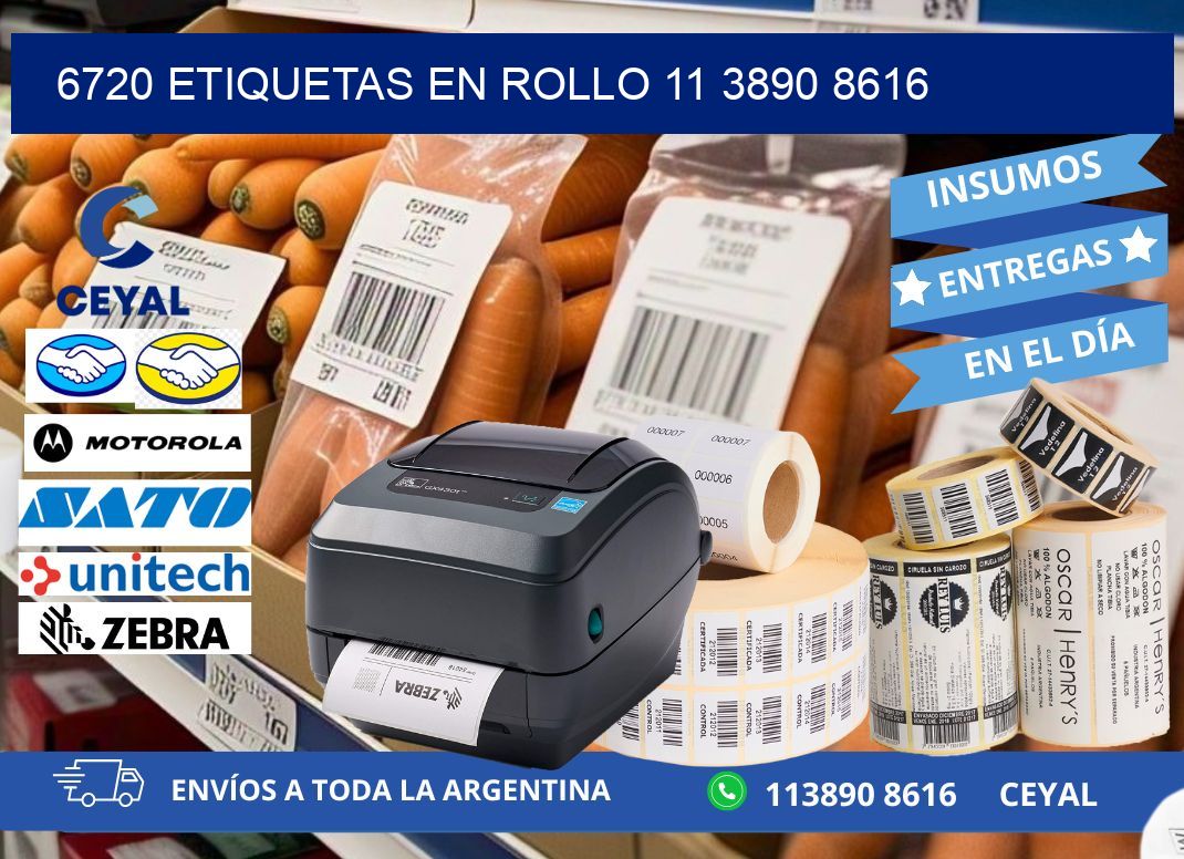 6720 ETIQUETAS EN ROLLO 11 3890 8616