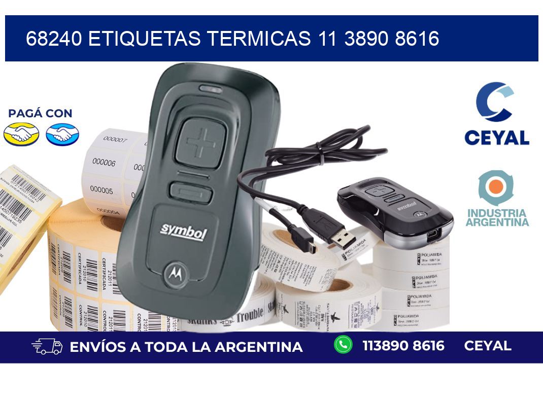 68240 ETIQUETAS TERMICAS 11 3890 8616