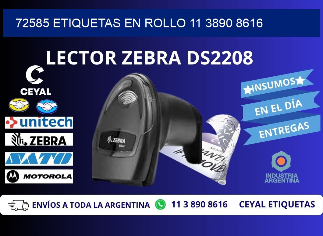 72585 ETIQUETAS EN ROLLO 11 3890 8616