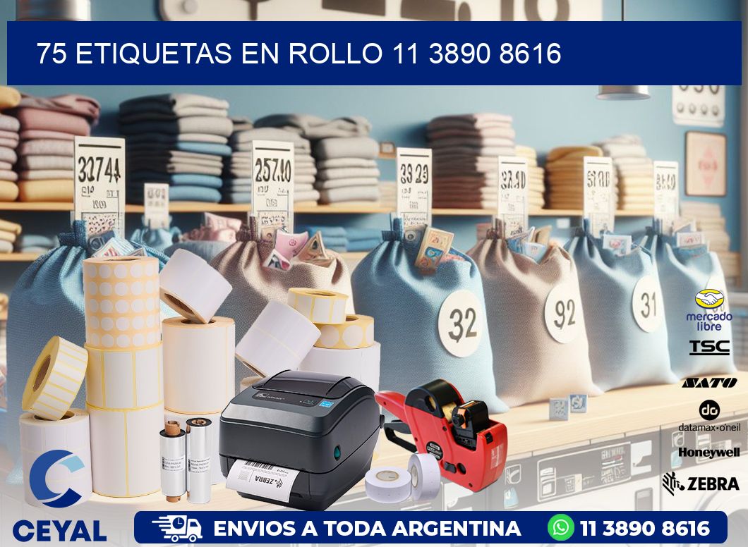 75 ETIQUETAS EN ROLLO 11 3890 8616