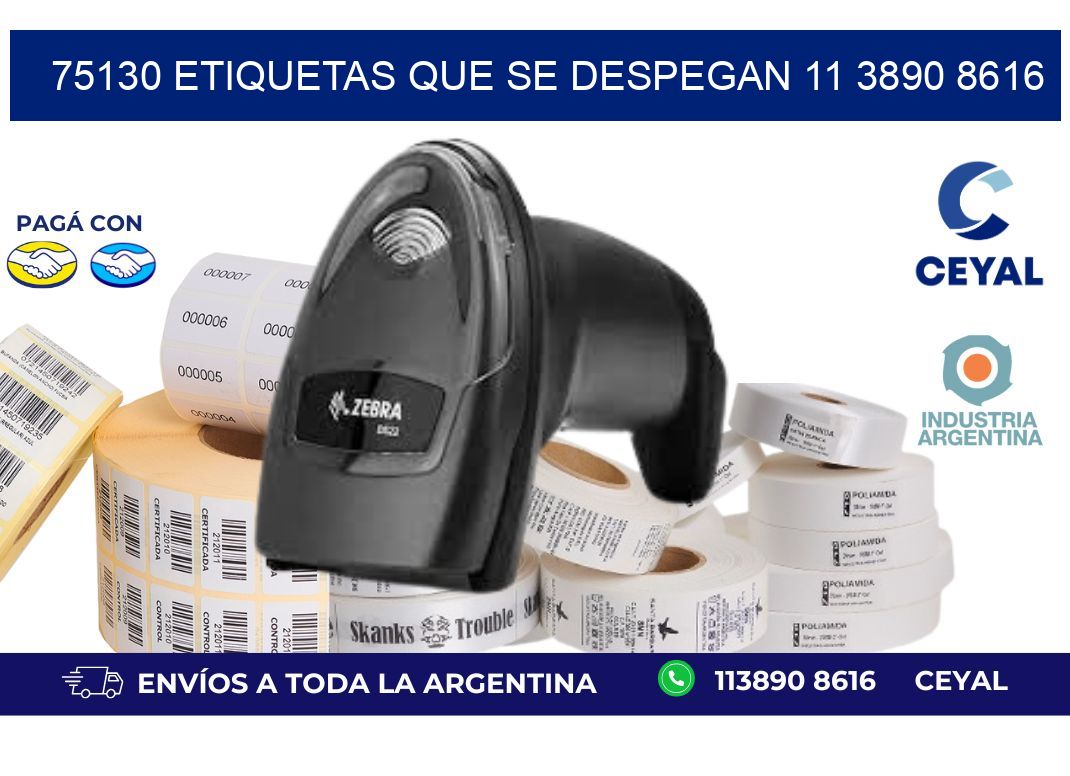 75130 ETIQUETAS QUE SE DESPEGAN 11 3890 8616