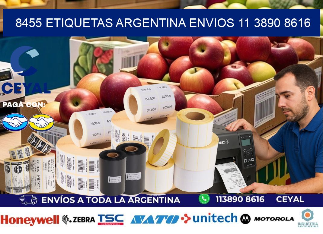 8455 ETIQUETAS ARGENTINA ENVIOS 11 3890 8616