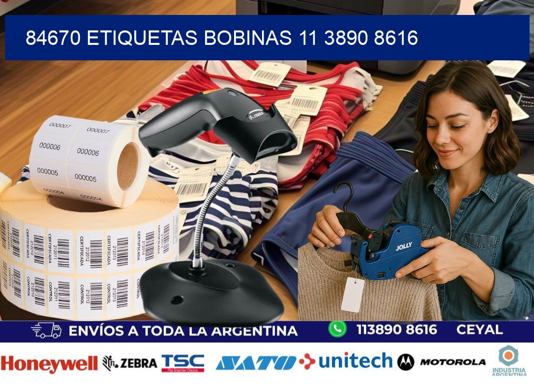 84670 ETIQUETAS BOBINAS 11 3890 8616
