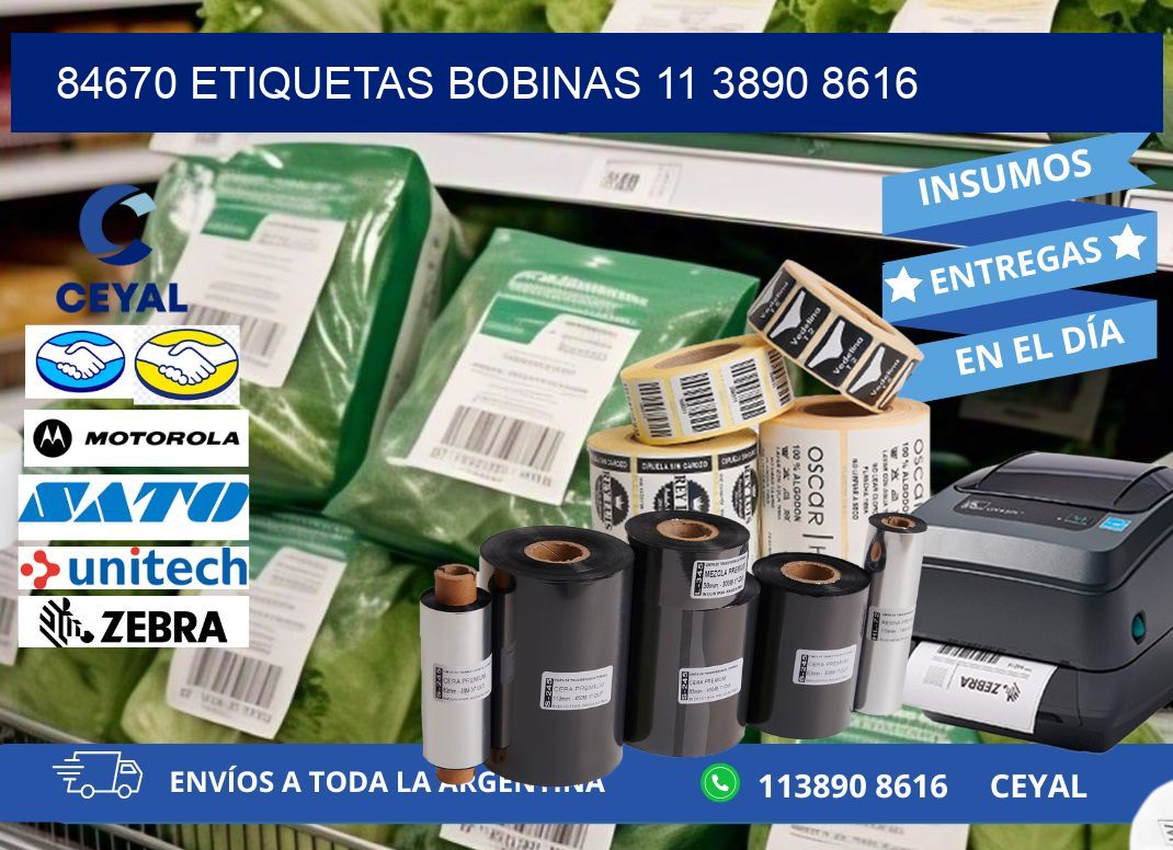 84670 ETIQUETAS BOBINAS 11 3890 8616