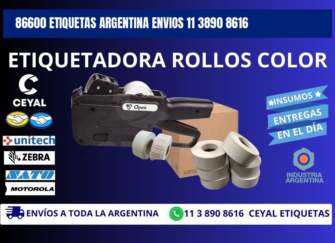86600 ETIQUETAS ARGENTINA ENVIOS 11 3890 8616
