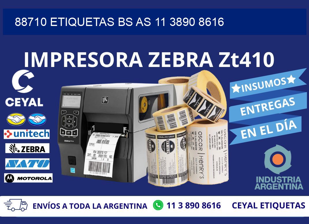 88710 ETIQUETAS BS AS 11 3890 8616