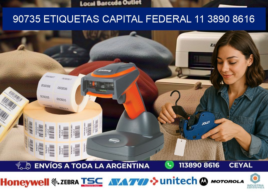 90735 ETIQUETAS CAPITAL FEDERAL 11 3890 8616