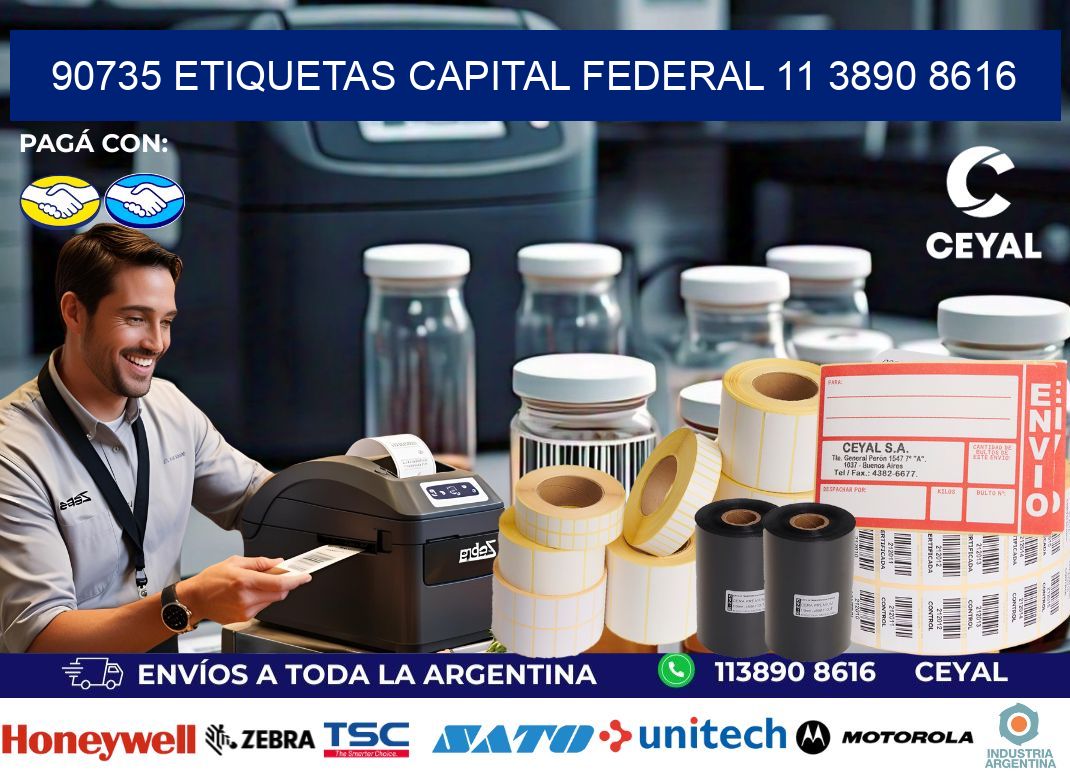 90735 ETIQUETAS CAPITAL FEDERAL 11 3890 8616