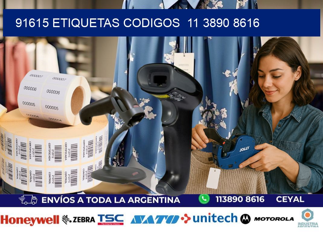 91615 ETIQUETAS CODIGOS  11 3890 8616