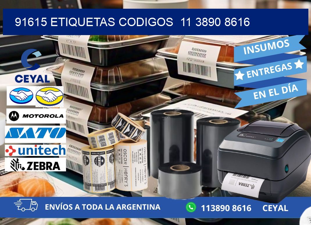 91615 ETIQUETAS CODIGOS  11 3890 8616