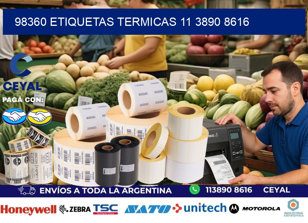 98360 ETIQUETAS TERMICAS 11 3890 8616