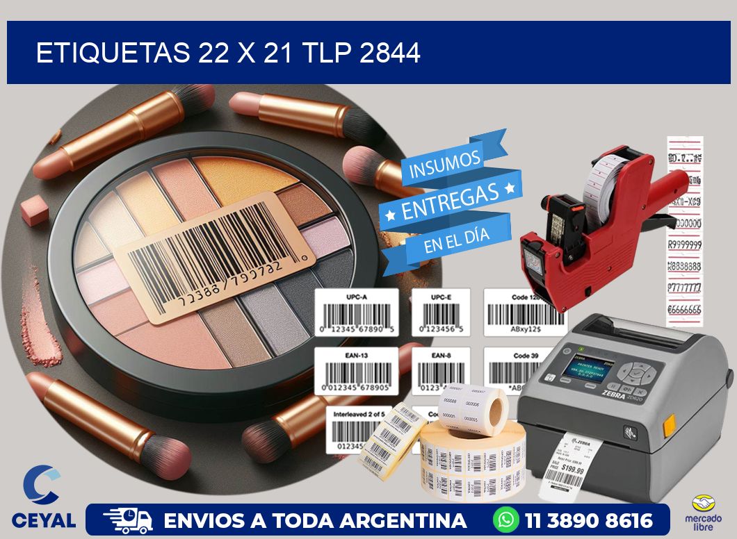 ETIQUETAS 22 x 21 TLP 2844