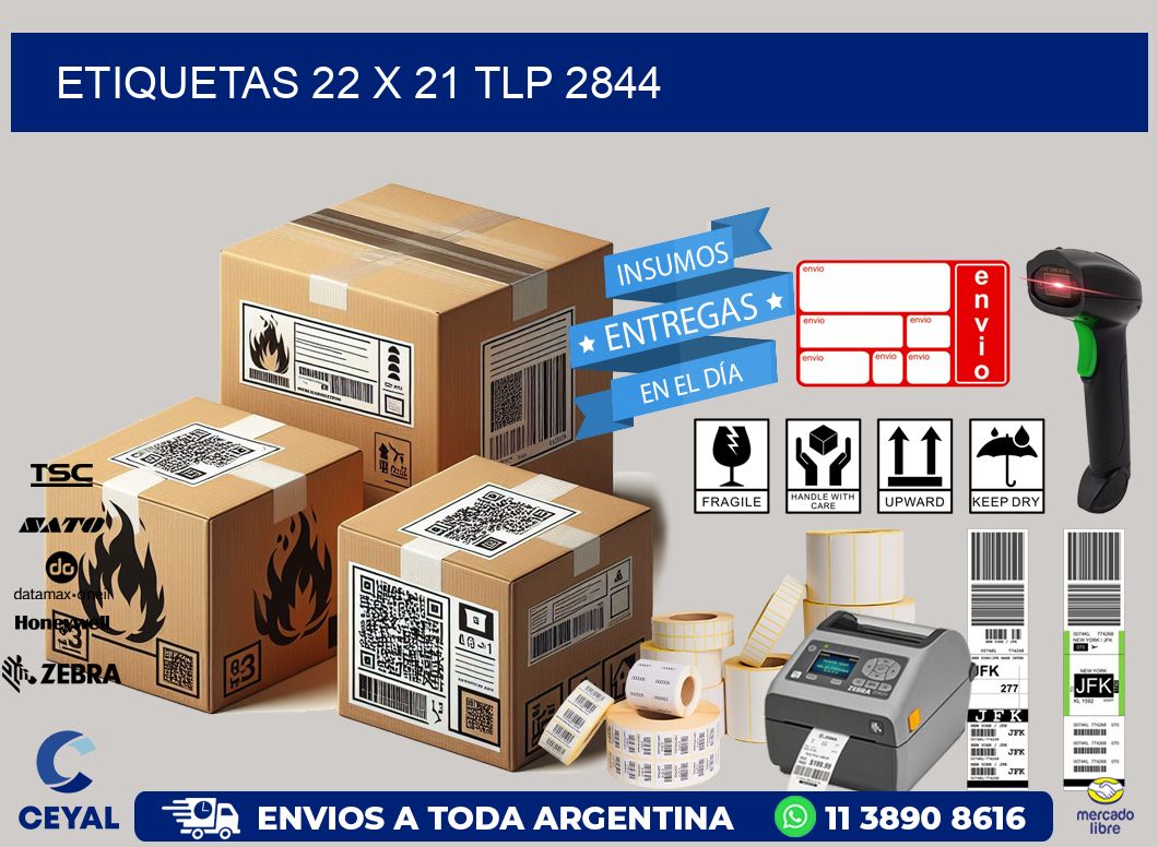 ETIQUETAS 22 x 21 TLP 2844