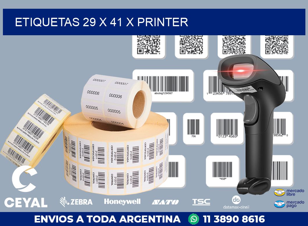 ETIQUETAS 29 x 41 X PRINTER