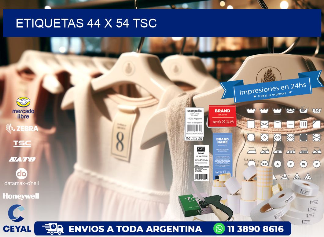 ETIQUETAS 44 x 54 TSC