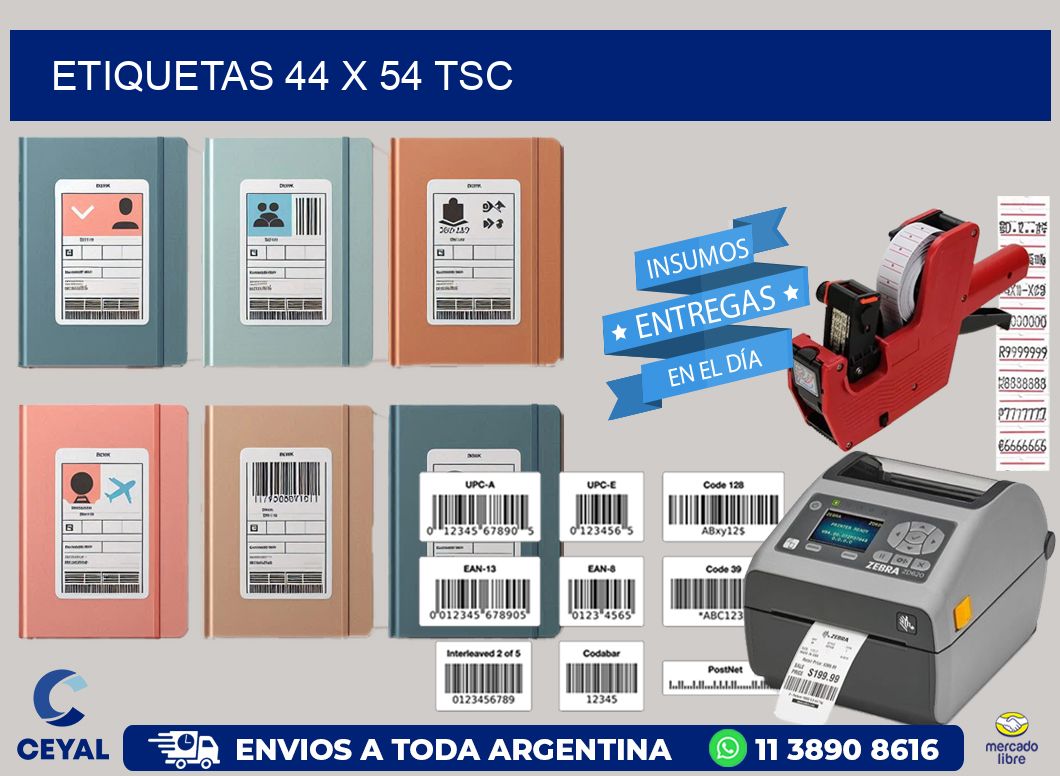 ETIQUETAS 44 x 54 TSC